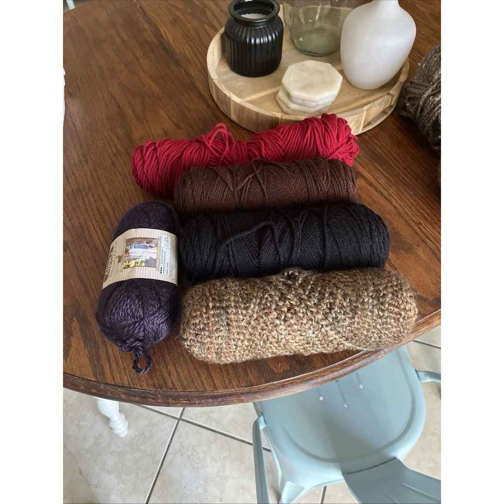 Lot Of Bulk Yarn. Different Types And Colors
